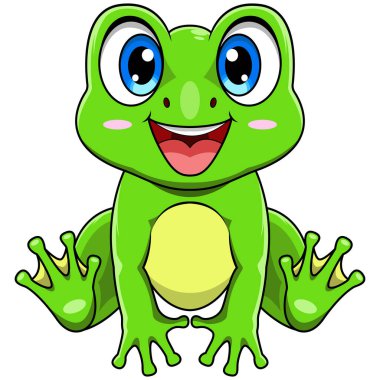 Şirin bebek kurbağa çizgi filminin çizimi 