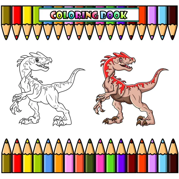 Cartoon Dinosaur Indominus rex  for coloring book