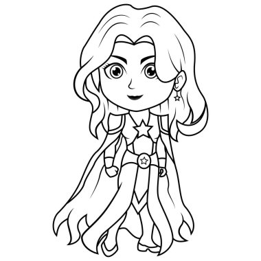 Güneş tanrısı Helios Chibi maskot çizgisi