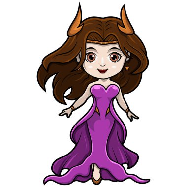 Hesperides Chibi maskot logosu tasarımı 