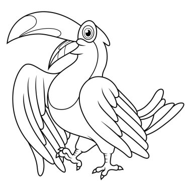 Çizgi film komik tukan çizgisi