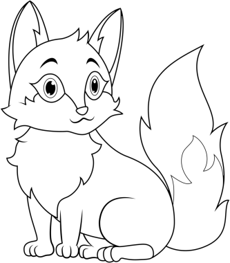 Güzel bir çizgi film çizimi.