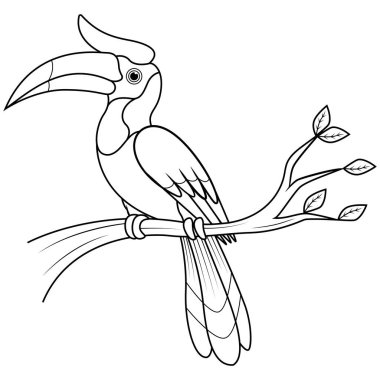 Karikatür boynuzu, dal çizgisi sanatında.