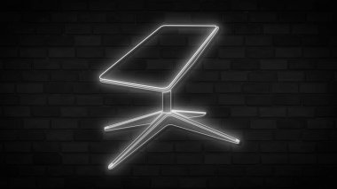 Starlink neon sign. Starlink is a satellite internet constellation neon sign space signal on dark background. Ready for your design, icon, banner.