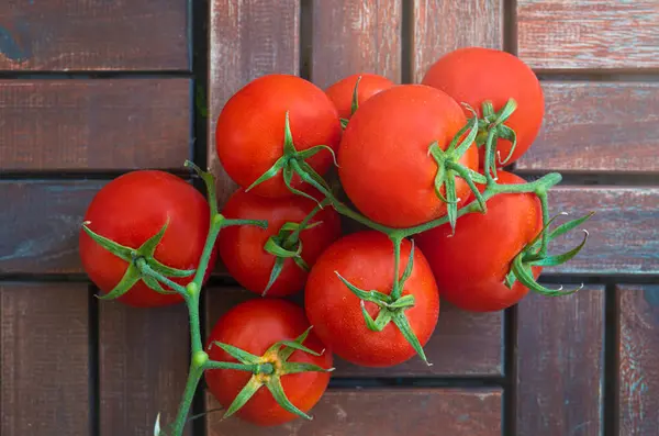 Kopya alanı olan organik olgun domates.