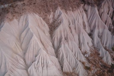 Kapadokya 'nın Dağ Vadisi Kaya Siteleri. Goreme, Kapadokya, Türkiye