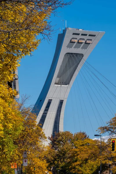 Montreal Canada Ottobre 2022 Torre Dello Stadio Olimpico Montreal Con — Foto Stock