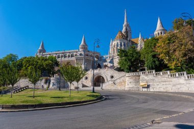 Budapeşte, Macaristan - 3 Eylül 2022: Budapeşte Kalesi Bölgesindeki Balıkçılar Kalesi