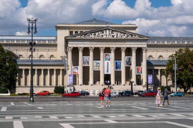 Budapeşte, Macaristan - 3 Eylül 2022: Güzel Sanatlar Müzesi