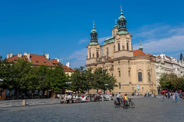 Praga Repubblica Ceca Settembre 2022 Chiesa San Nicola Nel Vecchio — Foto Stock