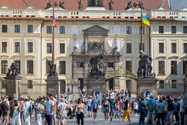 stock image Prague, Czech Republic - 4 September 2022: Matthias Gate at the entrance of Prague Castle