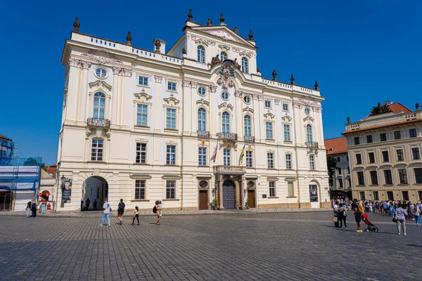 Praga Repubblica Ceca Settembre 2022 Facciata Del Palazzo Arcivescovile — Foto Stock