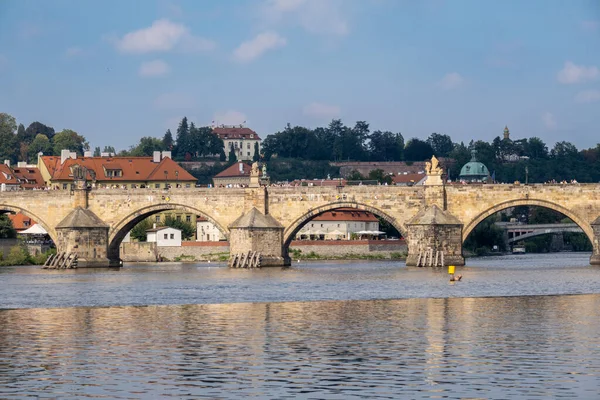 Praga Republika Czeska Września 2022 Most Karola Wełtawa — Zdjęcie stockowe