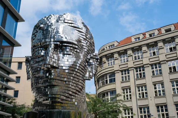 stock image Prague, Czech Republic - 5 September 2022: The Head of Franz Kafka by David Cerny