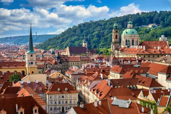 stock image Saint Nicholas church in the Old Town of Prague