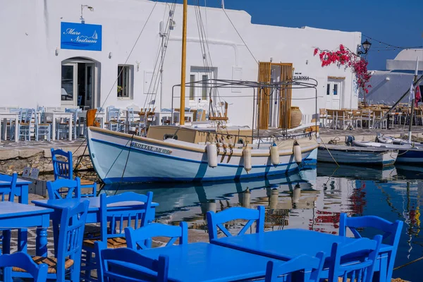 Naousa Août 2023 Port Village Pêcheurs Naousa Dans Les Cyclades — Photo