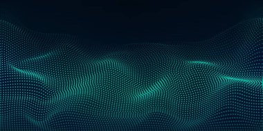 Büyük veri akışı, internet bağlantısı. Dijital parçacık akışı, yapay zeka konsepti, makine öğrenimi.