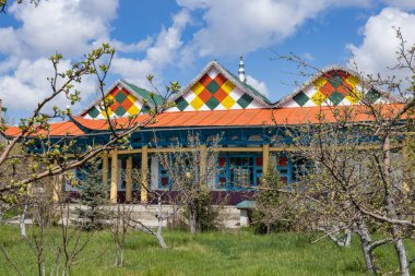 Kırgızistan, Karakol 'daki Dungan camii. Seyahat simgesi