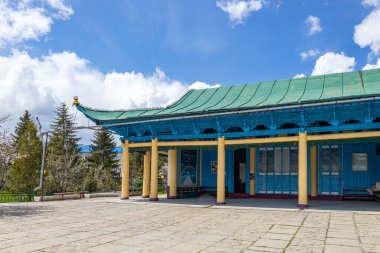 Kırgızistan, Karakol 'daki Dungan camii. Seyahat simgesi