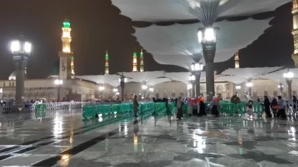 Medina Saudi Arabia Gennaio 2023 Donne Musulmane Fanno Fila Entrare — Video Stock