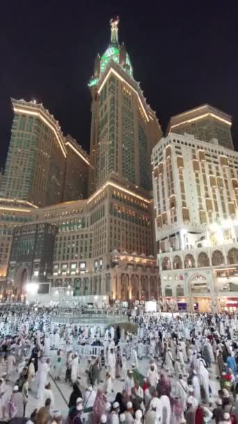 Mecca Kingdom Saudi Arabia Ksa Червня 2023 Вид Зверху Вежу — стокове відео
