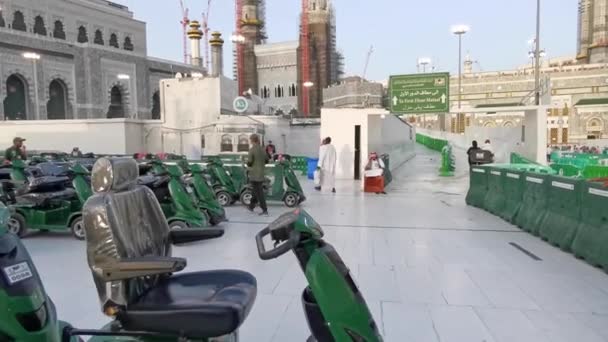 Mecca Kingdom Saudi Arabia Ksa Juni 2023 Statisk Över Batteridrivna — Stockvideo