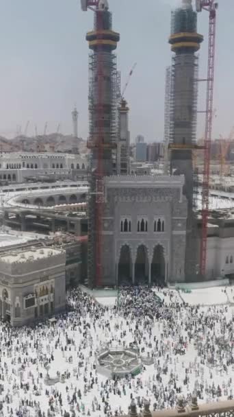 Mecca Królestwo Saudi Arabia Ksa Czerwiec 2023 Statyczny Obraz Ucieczki — Wideo stockowe