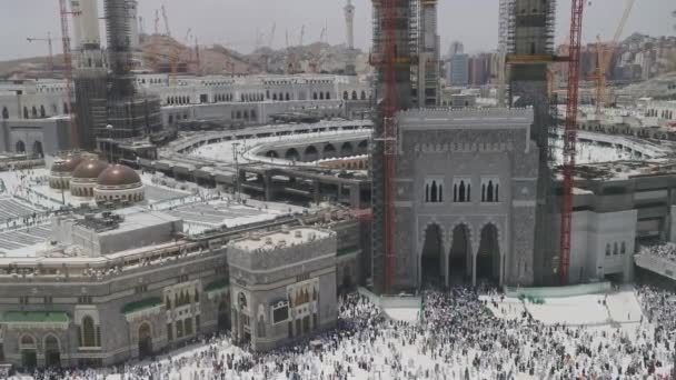Mecca Kingdom Saudi Arabia Ksa June 2023 Пан Слева Мусульманских — стоковое видео