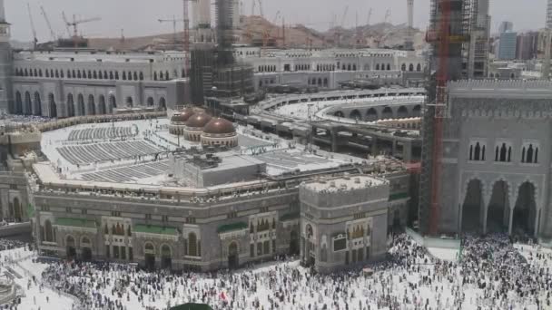 Mecca Koninkrijk Van Saudi Arabia Ksa Juni 2023 Bird Eye — Stockvideo
