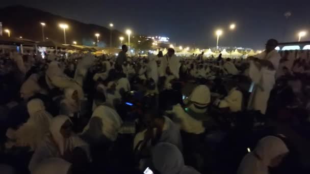 Mecca Reino Arabia Saudita Ksa Junio 2023 Reposo Del Peregrino — Vídeos de Stock