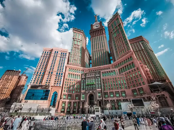 Mecca Reino Saudi Arábia Junho 2023 Abraj Bait Torre Relógio Fotografia De Stock