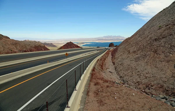 Weg Naar Lake Mead Vallei Route Nevada — Stockfoto