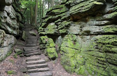Merdiven ve uçurum - Cuyahoga Vadisi Ulusal Parkı, Ohio