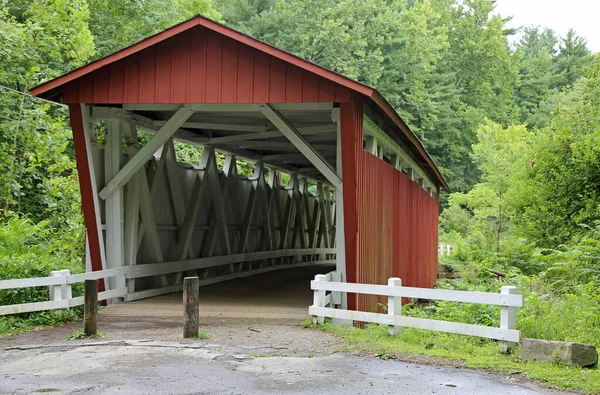 Everett Covered Bridge Cuyahoga Valley National Park Ohio — Stock Photo, Image