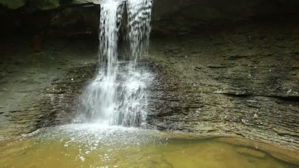Blue Hen Falls Dolina Cuyahoga Ohio — Wideo stockowe