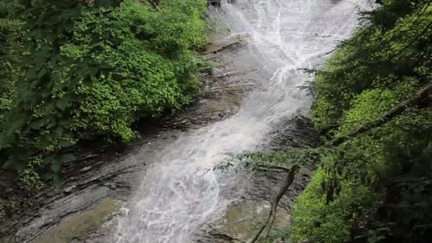 Bridal Veil Falls Εθνικό Πάρκο Κοιλάδας Cuyahoga Οχάιο — Αρχείο Βίντεο