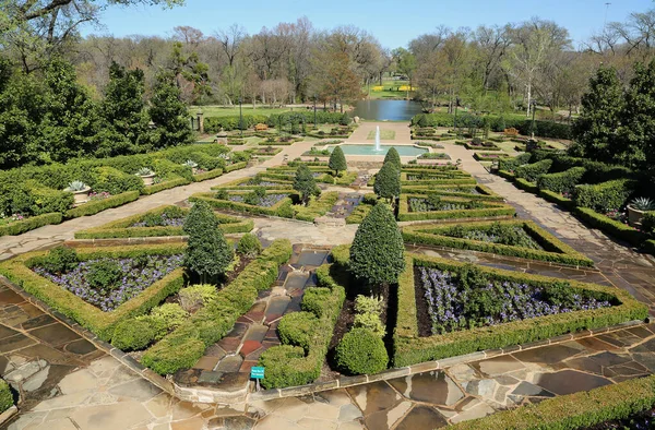 Paesaggio Iconico Fort Worth Botanic Garden Texas Immagini Stock Royalty Free