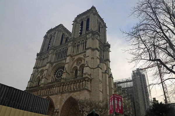 Restauración Notre Dame París Francia —  Fotos de Stock