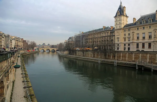 Seine River Paříž Francie — Stock fotografie
