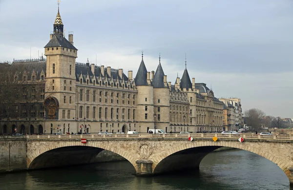 Pont Change Conciergerie Paryż Francja — Zdjęcie stockowe