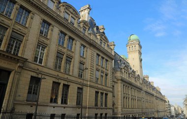 Sorbonne 'da yan manzara - Paris, Fransa