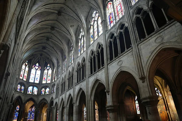 Mur Sud Nef Principale Eglise Saint Severin Paris France — Photo