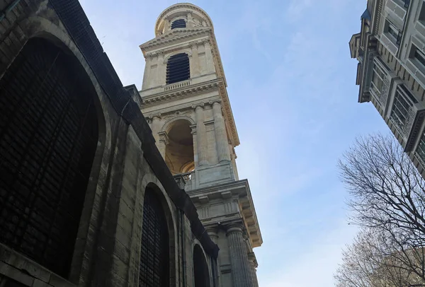 Mirando Hacia Torre Iglesia Saint Germain Des Pres Siglo Xvi —  Fotos de Stock