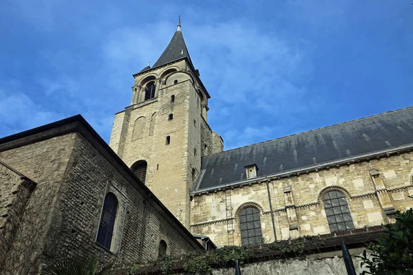 Vista Lateral Iglesia Saint Germain Des Pres Siglo Xvi París —  Fotos de Stock