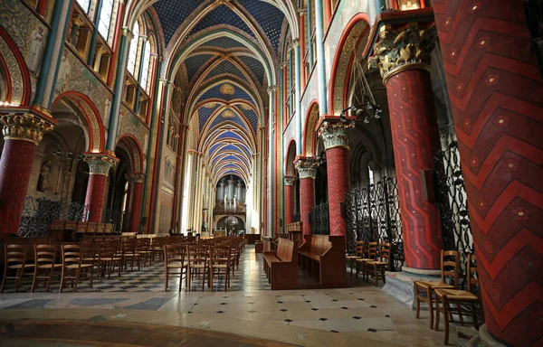 Widok Ogólny Kościół Saint Germain Des Pres Xvi Paryż Francja — Zdjęcie stockowe