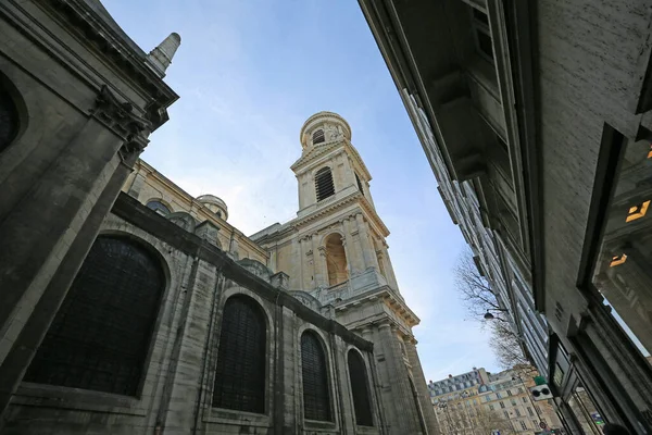 Lihat Menara Gereja Saint Germain Des Pres Abad Paris Prancis — Stok Foto