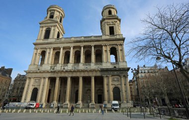 Saint-Sulpice Kilisesi, Paris, Fransa manzarası