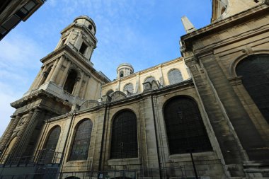 Saint-Sulpice 'in güney duvarları, Paris, Fransa