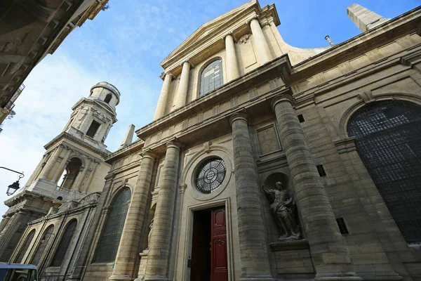 Vista Lateral Iglesia Saint Sulpice París Francia —  Fotos de Stock