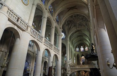 Saint-Etienne-Du-Mont 'un ana güvertesi - Paris Fransa